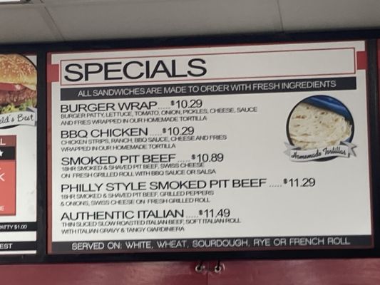 34th Street Burgers And Deli Menu