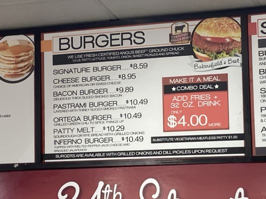 34th Street Burgers And Deli Menu